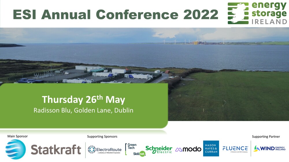 Energy Storage Ireland 2022 Annual Conference Marine Ireland
