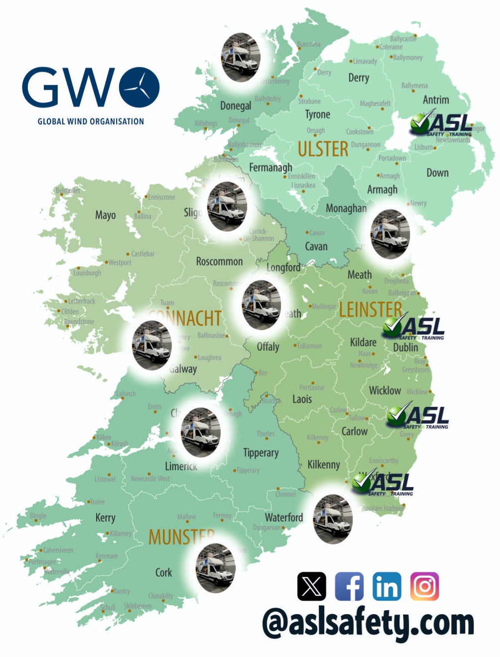 ASL east coast & nationwide