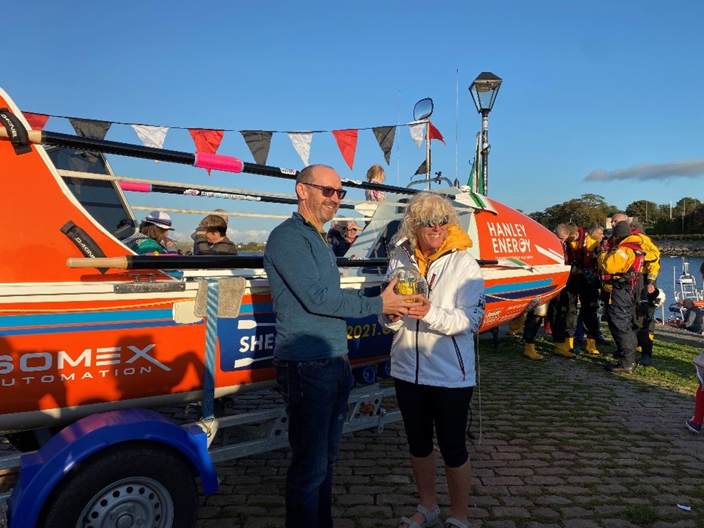 Photo: John Breslin, BlueWise Marine’s Managing Director, with Karen Weekes of #SheCanDo