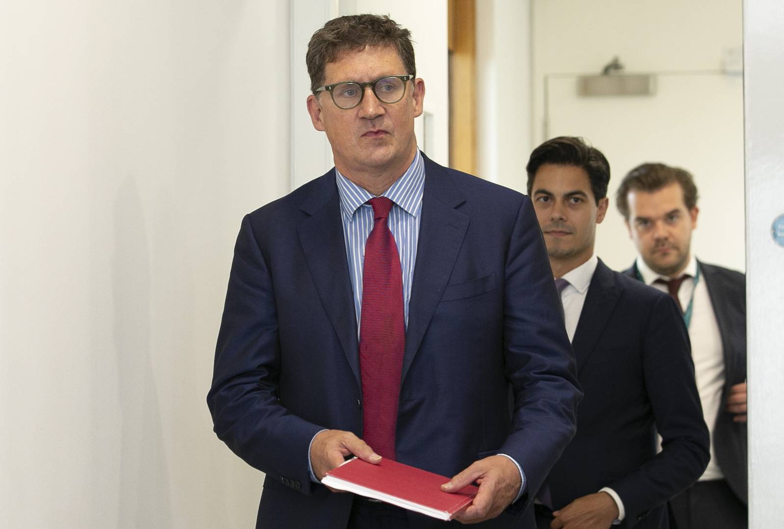 Minister for the Environment Eamon Ryan during a meeting by members of the North Seas Energy Cooperation (NSEC) and the the European Commission to accelerate Europe’s move towards energy independence at The Commissioners of Irish Lights in Dublin. Photograph: Gareth Chaney/Collins